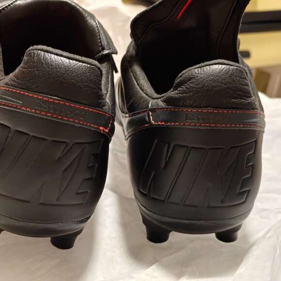 Nike Premier Kangaroo Leather II FG Black Soccer Cleats  Size 12, Black/Red main image 6